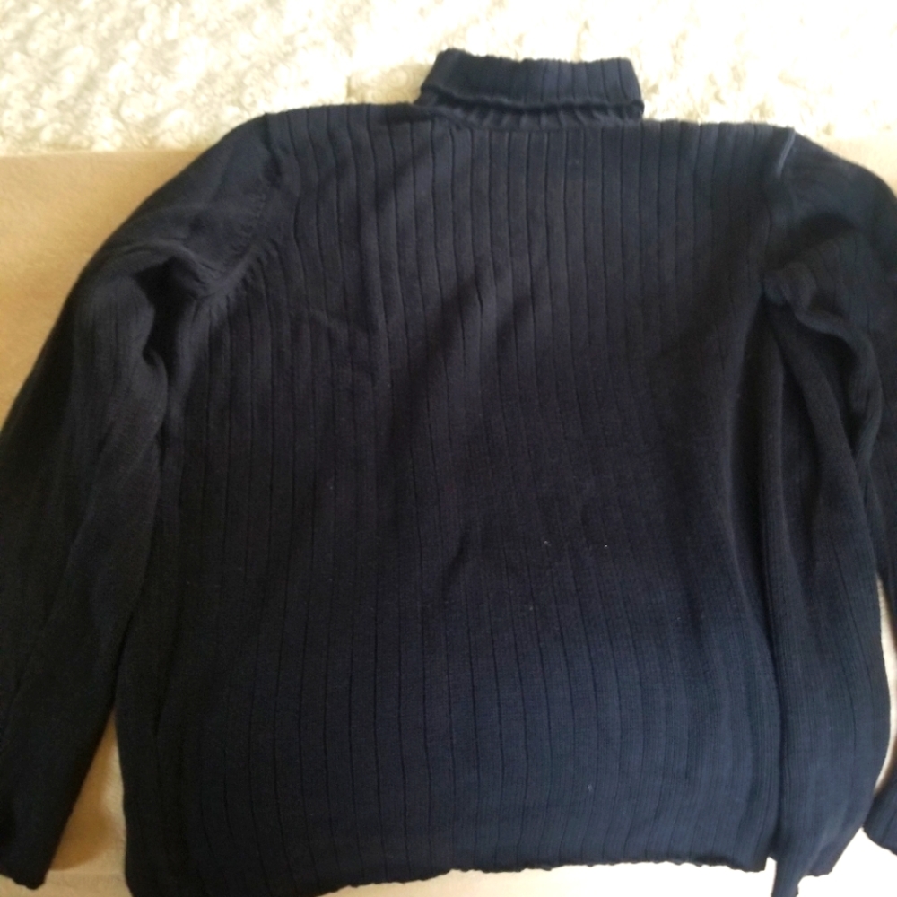 Mens Black turtleneck sweater